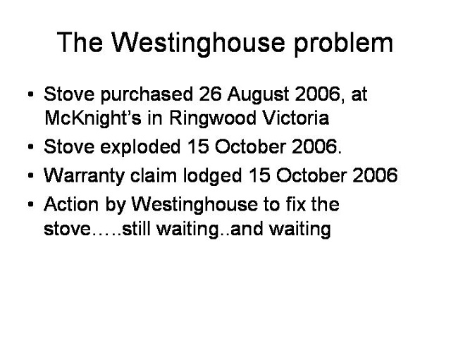 The Westinghouse Problem2