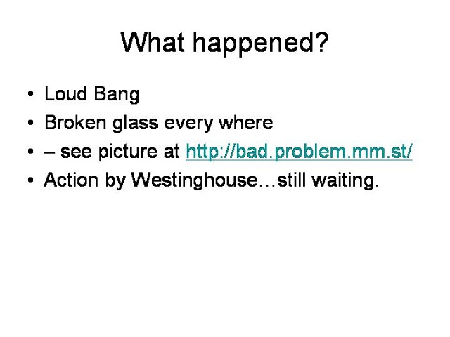 The Westinghouse Problem3